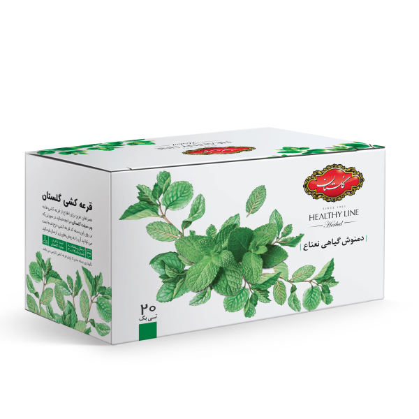 دمنوش کیسه ای نعناع گلستان بسته 20 عددی - دمنوش کیسه ای نعناع گلستان بسته 20 عددی